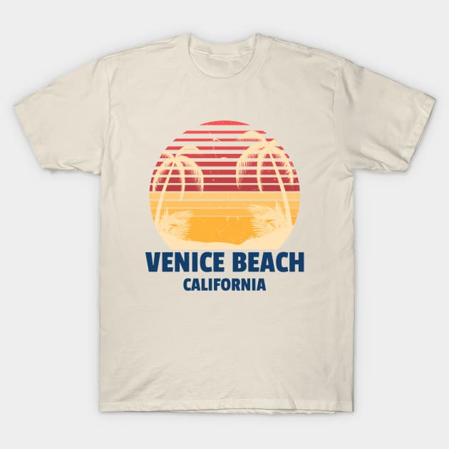 Venice beach California T-Shirt by Rdxart